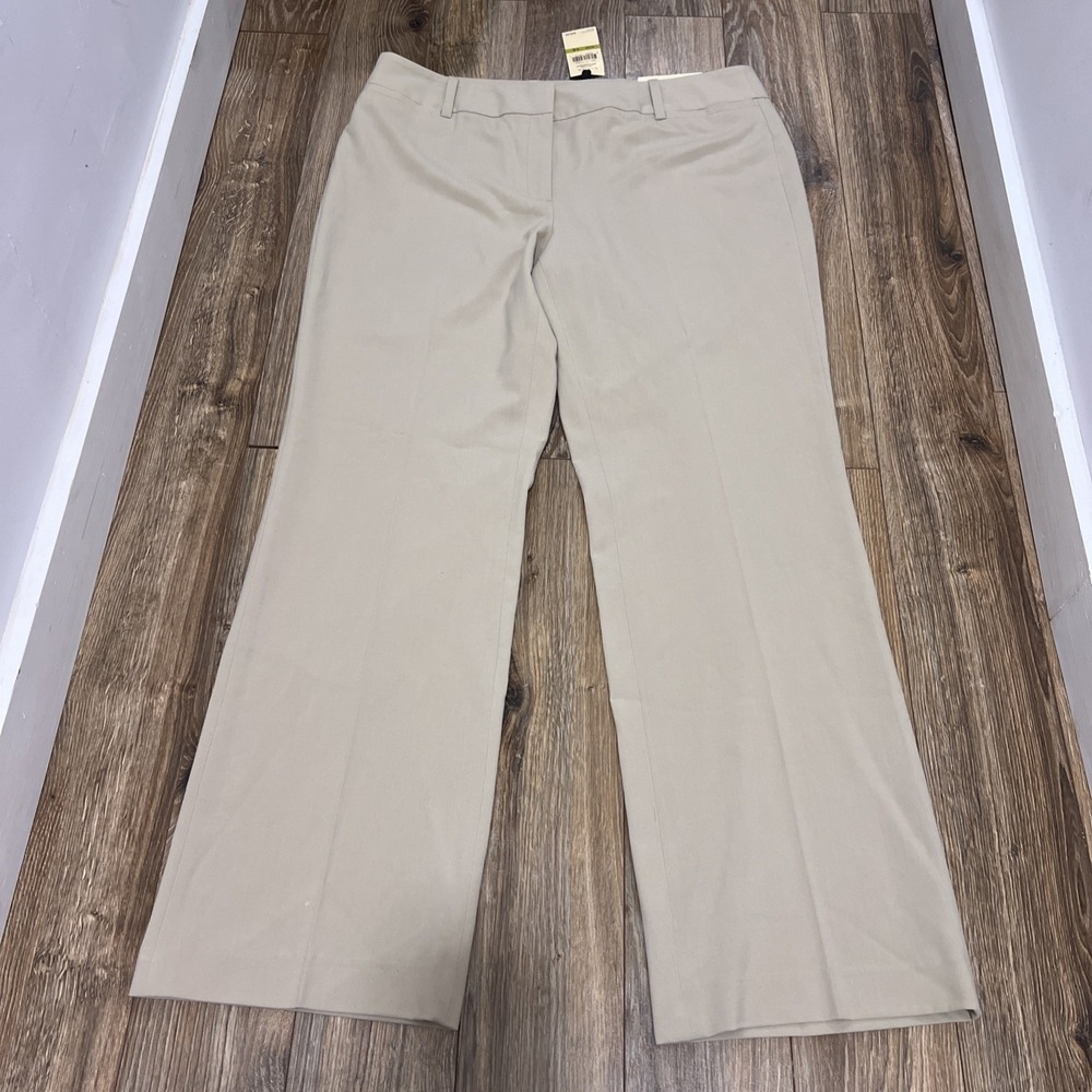 Emaline Women's Stretch Dress Pants In Chino(beige), Size 14
